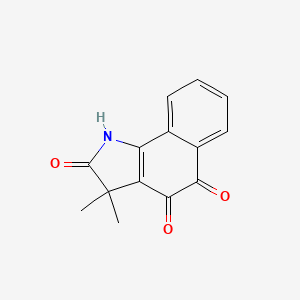 B1668148 4-Hydroxy-3,3-dimethyl-2H-benzo[g]indole-2,5(3H)-dione CAS No. 39674-97-0