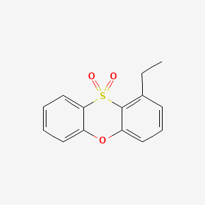 molecular formula C14H12O3S B1668149 1-乙基吩噻嗪 10,10-二氧化物 CAS No. 134476-36-1