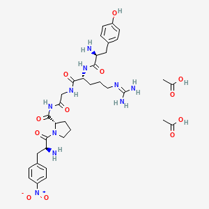 molecular formula C35H50N10O12 B1668154 Tyr-arg-gly-(4-nitro-phe)-pro-NH2 CAS No. 88331-14-0