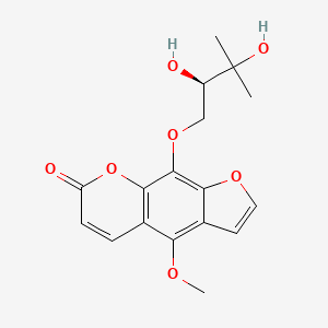 molecular formula C17H18O7 B1668165 Byakangelicin CAS No. 482-25-7