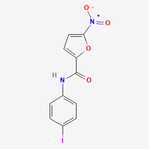 molecular formula C11H7IN2O4 B1668178 N-(4-iodophenyl)-5-nitrofuran-2-carboxamide CAS No. 314054-00-7