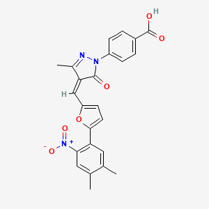 molecular formula C24H19N3O6 B1668185 C646 CAS No. 328968-36-1