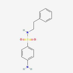 molecular formula C14H16N2O2S B1668186 4-amino-N-(2-phenylethyl)benzenesulfonamide CAS No. 587850-67-7