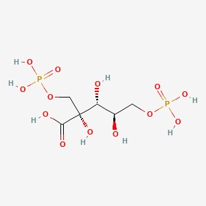 molecular formula C6H14O13P2 B1668194 2-Carboxyarabinitol-1,5-diphosphate CAS No. 27442-42-8