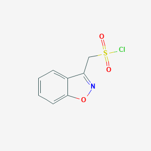 molecular formula C8H6ClNO3S B016682 1,2-Benzoxazol-3-ylmethanesulfonyl chloride CAS No. 73101-65-2