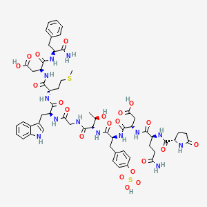 molecular formula C58H73N13O21S2 B1668201 Ceruletide CAS No. 17650-98-5