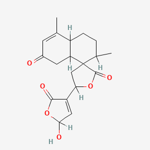 molecular formula C19H22O6 B1668210 Cajucarinolide CAS No. 147742-03-8