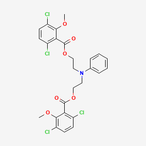 molecular formula C26H23Cl4NO6 B1668240 Cambendichlor CAS No. 56141-00-5