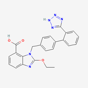 molecular formula C24H20N6O3 B1668252 Candesartan CAS No. 139481-59-7