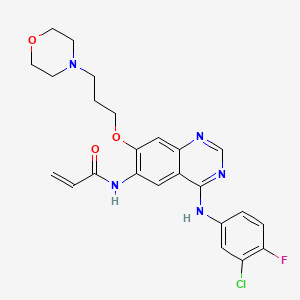 molecular formula C24H25ClFN5O3 B1668258 Canertinib CAS No. 267243-28-7