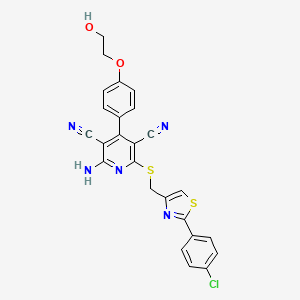 molecular formula C25H18ClN5O2S2 B1668272 Capadenoson CAS No. 544417-40-5