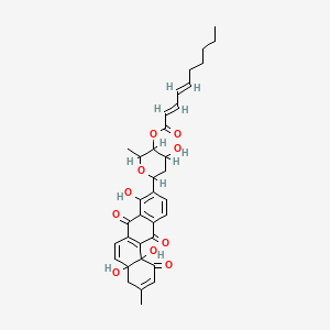 molecular formula C35H38O10 B1668278 Capoamycin CAS No. 97937-29-6