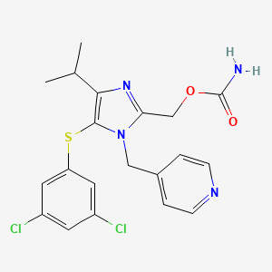 molecular formula C20H20Cl2N4O2S B1668280 Capravirine CAS No. 178979-85-6