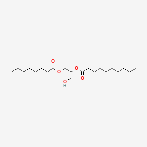 molecular formula C21H40O5 B1668285 Decanoic acid, ester with 1,2,3-propanetriol octanoate CAS No. 65381-09-1