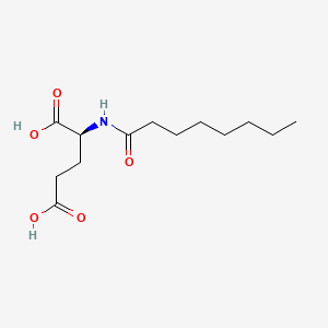 molecular formula C13H23NO5 B1668286 Capryloyl glutamic acid CAS No. 31462-07-4