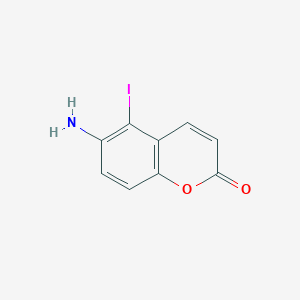 5-Iodo-6-amino-1,2-benzopyrone