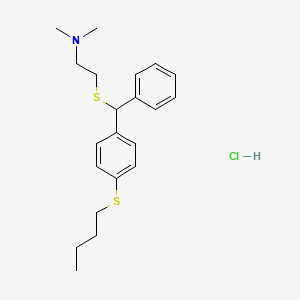 molecular formula C21H30ClNS2 B1668293 Captodiame hydrochloride CAS No. 904-04-1