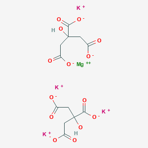 molecular formula C12H10K4MgO14 B166830 Potassium magnesium citrate CAS No. 137590-34-2