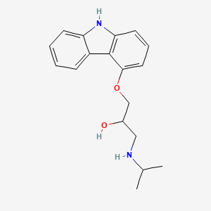 molecular formula C18H22N2O2 B1668300 Carazolol CAS No. 57775-29-8