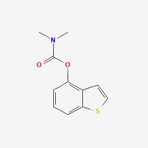 molecular formula C11H11NO2S B1668306 1-benzothiophen-4-yl N,N-dimethylcarbamate CAS No. 1016-46-2