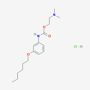 Carbanilic acid, m-hexyloxy-, 2-(dimethylamino)ethyl ester, hydrochloride