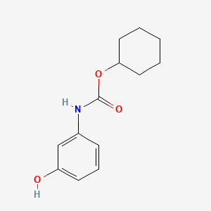 molecular formula C13H17NO3 B1668329 cyclohexyl N-(3-hydroxyphenyl)carbamate CAS No. 19972-87-3