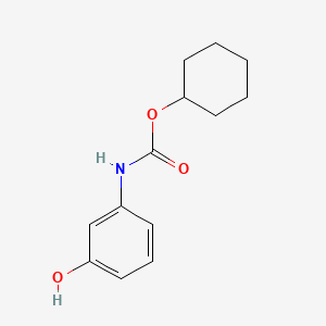 Carbanilic acid, m-hydroxy-, cyclohexyl ester