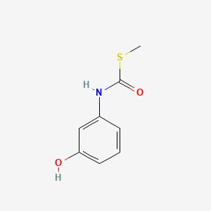 molecular formula C8H9NO2S B1668333 S-methyl N-(3-hydroxyphenyl)carbamothioate CAS No. 19962-05-1