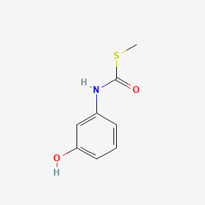 Carbanilic acid, m-hydroxythio-, S-methyl ester