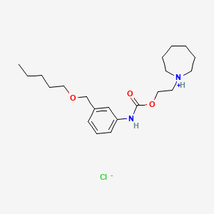 Carbanilic acid, m-((pentyloxy)methyl)-, 2-(hexahydro-1H-azepin-1-yl)ethyl ester, hydrochloride