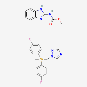 molecular formula C25H24F2N6O2Si B1668344 Alert CAS No. 99827-19-7