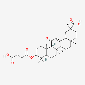 molecular formula C34H50O7 B1668346 Carbenoxolone CAS No. 5697-56-3