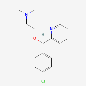 molecular formula C16H19ClN2O B1668352 Carbinoxamine CAS No. 486-16-8