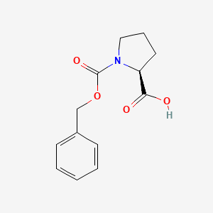 molecular formula C13H15NO4 B1668355 Carbobenzoxyproline CAS No. 1148-11-4