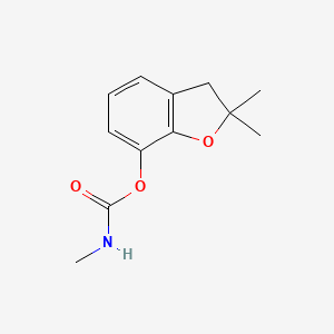 molecular formula C12H15NO3 B1668357 Carbofuran CAS No. 1563-66-2
