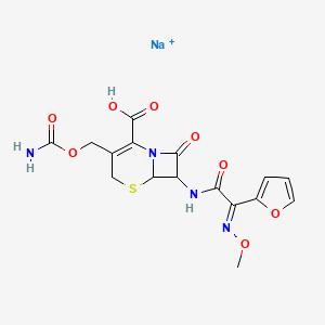 molecular formula C16H16N4NaO8S+ B1668366 Cefuroxime sodium CAS No. 56238-63-2