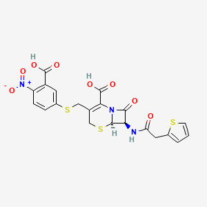 molecular formula C21H17N3O8S3 B1668376 Centa CAS No. 80072-86-2