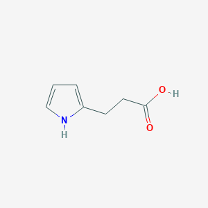 molecular formula C7H9NO2 B1668380 3-(1H-pyrrol-2-yl)propanoic Acid CAS No. 408309-29-5