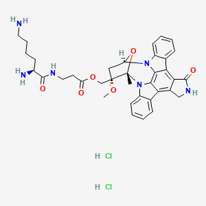 molecular formula C36H44Cl2N6O6 B1668383 Unii-VU9805I777 CAS No. 183488-70-2