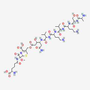 molecular formula C47H79N13O18S B1668387 Cephabacin M6 CAS No. 99313-73-2