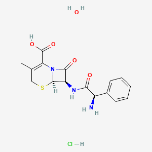 molecular formula C16H20ClN3O5S B1668391 Cephalexin Hydrochloride CAS No. 105879-42-3