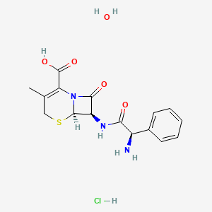 molecular formula C16H20ClN3O5S B1668391 盐酸头孢氨苄 CAS No. 105879-42-3