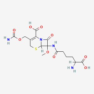 molecular formula C16H22N4O9S B1668395 cephamycin C CAS No. 38429-35-5