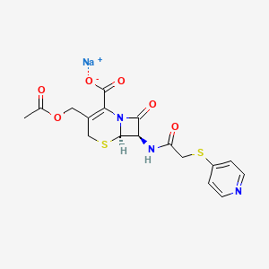 molecular formula C17H17N3NaO6S2+ B1668397 Cephapirin sodium CAS No. 24356-60-3
