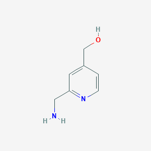 molecular formula C7H10N2O B166842 (2-(Aminomethyl)pyridin-4-yl)methanol CAS No. 128781-81-7