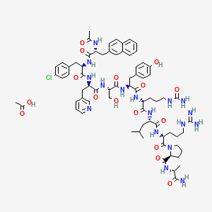 molecular formula C72H96ClN17O16 B1668424 Cetrorelix acetate CAS No. 145672-81-7