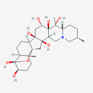 molecular formula C27H43NO8 B1668458 Cevin CAS No. 124-98-1