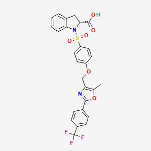 molecular formula C27H21F3N2O6S B1668459 Cevoglitazar CAS No. 839673-52-8