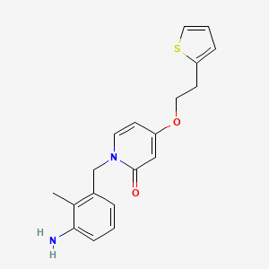 1-(3-amino-2-methylbenzyl)-4-(2-(thiophen-2-yl)ethoxy)pyridin-2(1H)-one