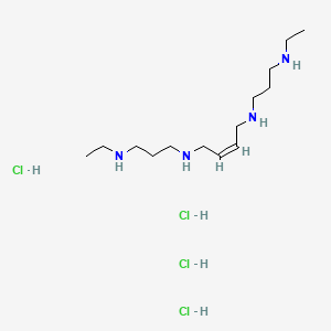 N,N'-bis[3-(ethylamino)propyl]but-2-ene-1,4-diamine;tetrahydrochloride